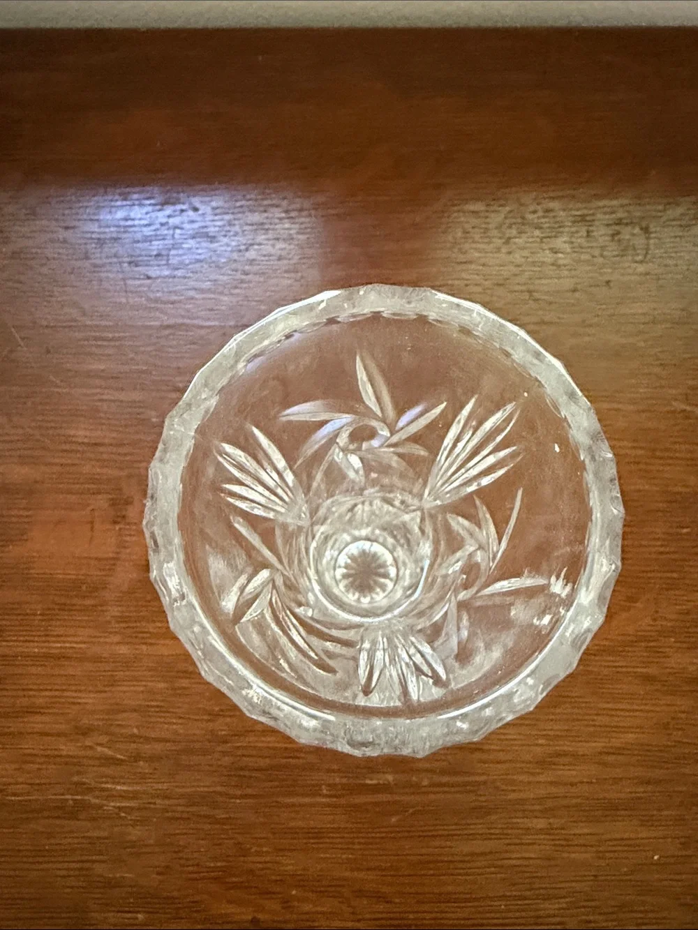 Clear Cut Glass Footed Bowl and Vase - Elegant Home Accent